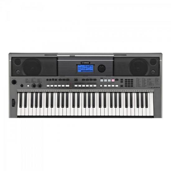 Teclado Arranjador YAMAHA PSR E443 Fonte Bivolt Preto Mundomax