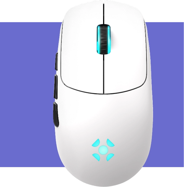Mouse Gamer Wireless Rogue visão de cima na vertical