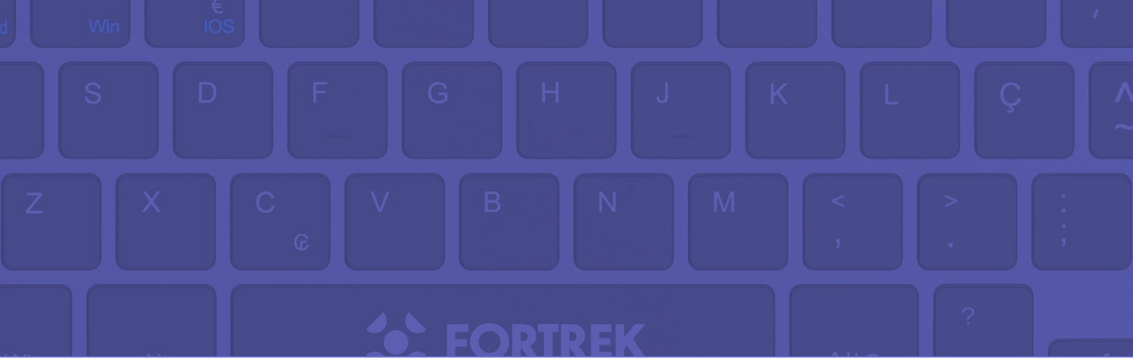 Background com o Teclado Bluetooth Compact KB11 aproximado e com filtro roxo