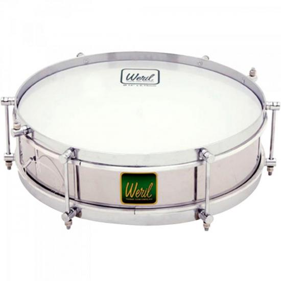 Repique 14\" P351 em Aço Inóx WERIL por 0,00 à vista no boleto/pix ou parcele em até 1x sem juros. Compre na loja Mundomax!