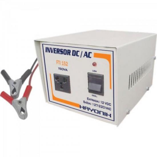 Inversor de Tensão 12V para 110/220V 300VA FTI-312 HAYONIK por 0,00 à vista no boleto/pix ou parcele em até 1x sem juros. Compre na loja Mundomax!