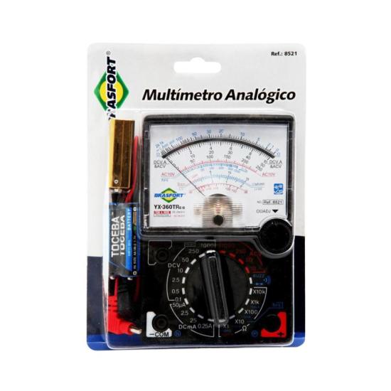 Multímetro Analógico Brasfort FT360 por 85,00 à vista no boleto/pix ou parcele em até 3x sem juros. Compre na loja Mundomax!