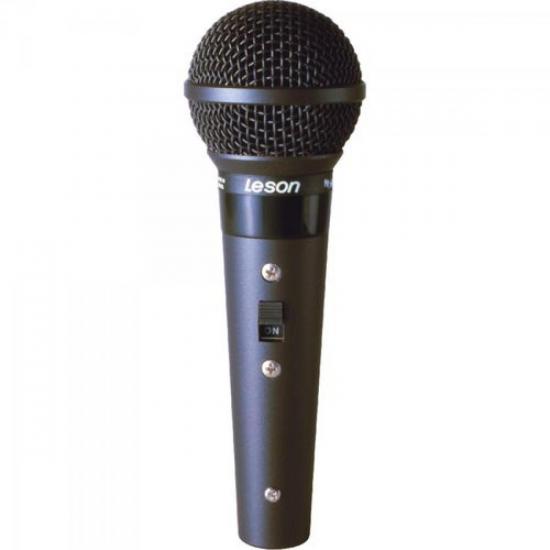 Microfone Profissional Com Fio Cardióide Preto Fosco SM58 B LESON (11319)