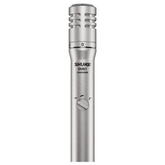 Microfone de Mão sem Fio SM81LC Prata SHURE por 0,00 à vista no boleto/pix ou parcele em até 1x sem juros. Compre na loja Mundomax!