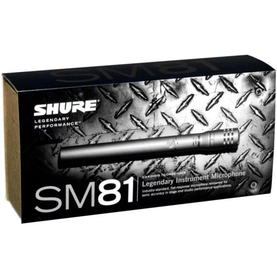 Microfone de Mão sem Fio SM81LC Prata SHURE por 0,00 à vista no boleto/pix ou parcele em até 1x sem juros. Compre na loja Mundomax!