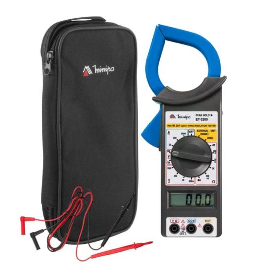 Alicate Amperímetro Digital Minipa ET-3200 Azul/Preto por 179,00 à vista no boleto/pix ou parcele em até 7x sem juros. Compre na loja Mundomax!