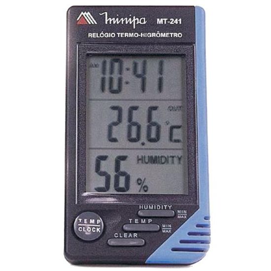Relógio Termo-Higrômetro MT-241 MINIPA
