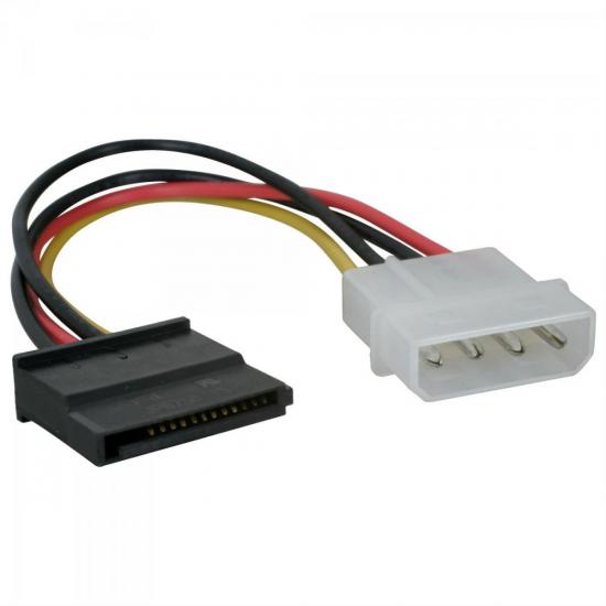 Cabo de Energia SATA 15P/4P 18cm CP01-040 GENÉRICO por 0,00 à vista no boleto/pix ou parcele em até 1x sem juros. Compre na loja Mundomax!