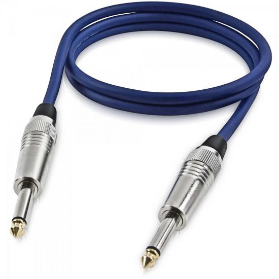 Cabo para Guitarra Profissional Azul HAYONIK por 0,00 à vista no boleto/pix ou parcele em até 1x sem juros. Compre na loja Mundomax!