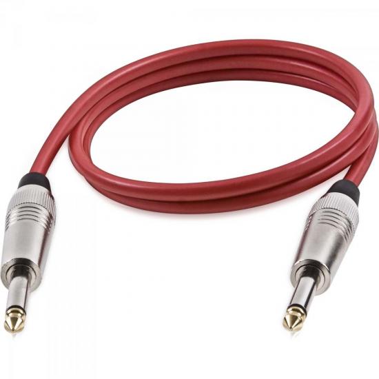 Cabo para Guitarra Profissional 7m Vermelho HAYONIK por 0,00 à vista no boleto/pix ou parcele em até 1x sem juros. Compre na loja Mundomax!