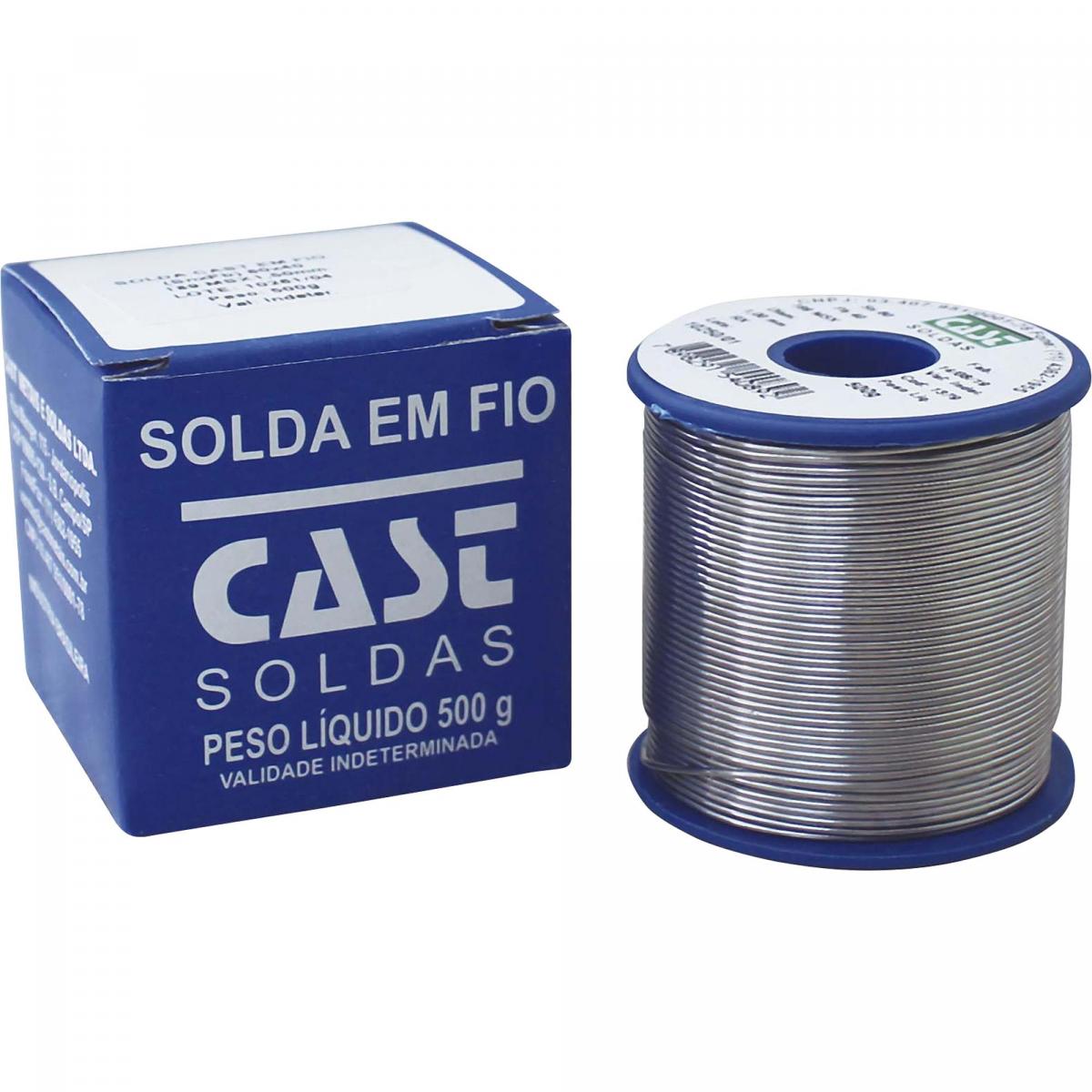 Solda em Fio 189-MSX10 60x40 500g Azul Cast - Mundomax