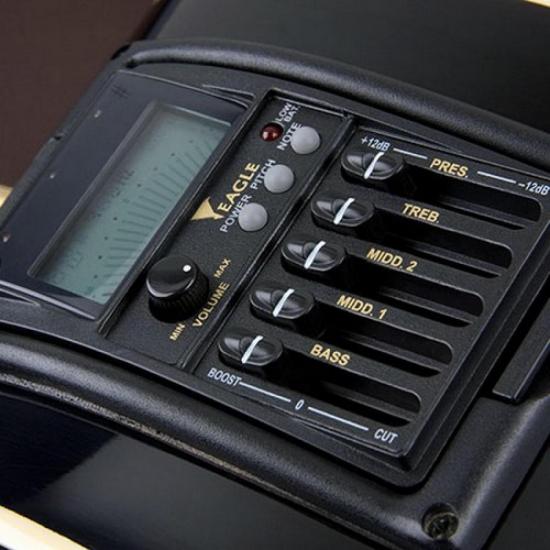 Violão Elétrico Aço CH888 Preto EAGLE por 0,00 à vista no boleto/pix ou parcele em até 1x sem juros. Compre na loja Mundomax!