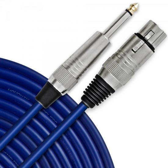 Cabo Microfone Profissional XLR(F) x P10 7 Metros Azul HAYONIK por 0,00 à vista no boleto/pix ou parcele em até 1x sem juros. Compre na loja Mundomax!