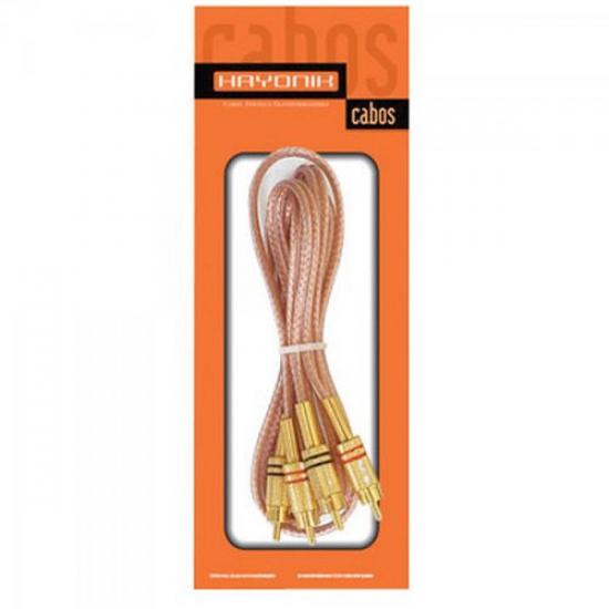 Cabo Áudio e Vídeo Master 2RCA2 1,5M CD HAYONIK por 0,00 à vista no boleto/pix ou parcele em até 1x sem juros. Compre na loja Mundomax!