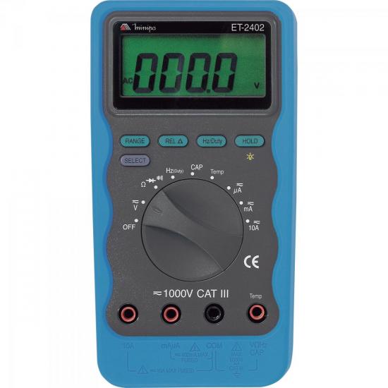 Multímetro Digital ET-2402 MINIPA por 0,00 à vista no boleto/pix ou parcele em até 1x sem juros. Compre na loja Mundomax!