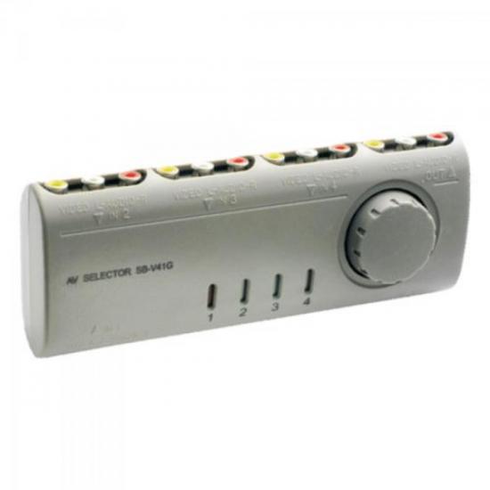 Chave Seletora Áudio Vídeo 4x1 GENÉRICO por 0,00 à vista no boleto/pix ou parcele em até 1x sem juros. Compre na loja Mundomax!