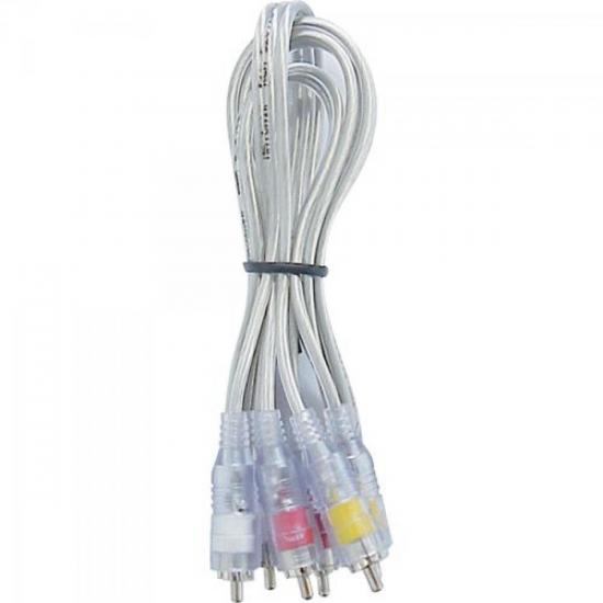 Cabo Áudio/Vídeo Hobby Cristal 3xRCA(Macho) / 3xRCA(Macho) 1,2 Metros por 0,00 à vista no boleto/pix ou parcele em até 1x sem juros. Compre na loja Mundomax!