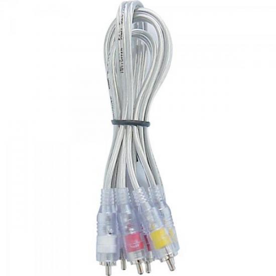 Cabo Áudio/Vídeo Hobby Cristal 3xRCA(Macho) / 3xRCA(Macho) 1,8 Metros por 20,99 à vista no boleto/pix ou parcele em até 1x sem juros. Compre na loja Mundomax!