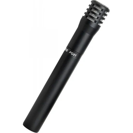 Microfone Condensador com Fio PG81XLR Preto SHURE (18506)