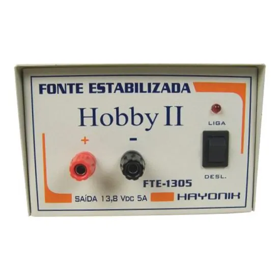 Fonte FTE1305 HOBBY II 13,8VDC 5AMP HAYONIK (18613)