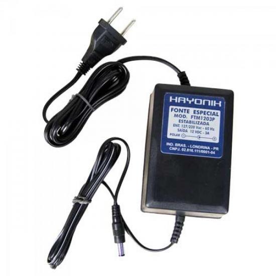 Fonte FTM1203P MESA 12VDC 3A HAYONIK por 0,00 à vista no boleto/pix ou parcele em até 1x sem juros. Compre na loja Mundomax!