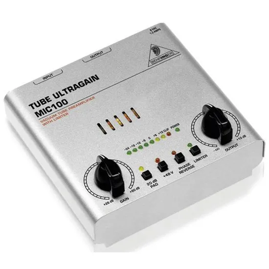 Pré Amplificador Mic100 Tube Ultragain 20dB BEHRINGER (19531)