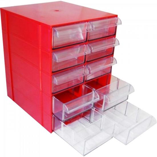 Conjunto de Gaveteiro CG 510 Vermelho MAGUS por 204,90 à vista no boleto/pix ou parcele em até 8x sem juros. Compre na loja Mundomax!