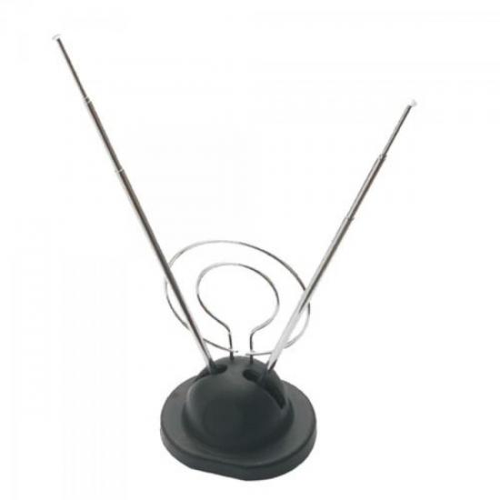 Antena FTYB1002 Interna VHF/UHF 5 Estágios com Cabo de 85cm GENÉRICO por 11,90 à vista no boleto/pix ou parcele em até 1x sem juros. Compre na loja Mundomax!