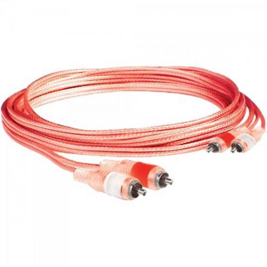 Cabo Áudio Car 2RCA2 Vermelho 5 Metros HAYONIK por 0,00 à vista no boleto/pix ou parcele em até 1x sem juros. Compre na loja Mundomax!