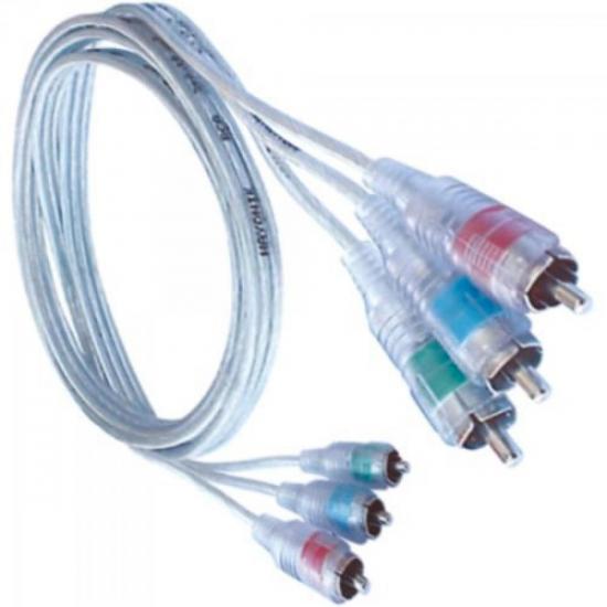 Cabo Hobby 3RCA3 Vídeo Componente 3 Metros HAYONIK por 0,00 à vista no boleto/pix ou parcele em até 1x sem juros. Compre na loja Mundomax!