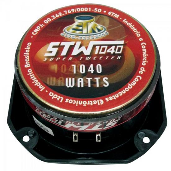 Tweeter STW1040 100W RMS ETM por 0,00 à vista no boleto/pix ou parcele em até 1x sem juros. Compre na loja Mundomax!