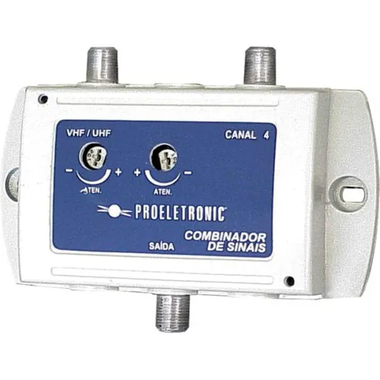 Combinador VHF/UHF + Canal 3 PQCB-2003 PROELETRONIC (21369)