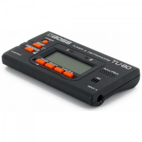 Afinador e Metrônomo TU80 BOSS por 0,00 à vista no boleto/pix ou parcele em até 1x sem juros. Compre na loja Mundomax!