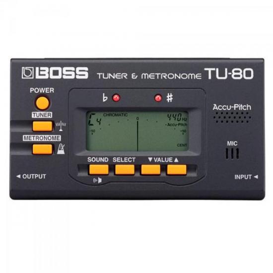 Afinador e Metrônomo TU80 BOSS por 0,00 à vista no boleto/pix ou parcele em até 1x sem juros. Compre na loja Mundomax!
