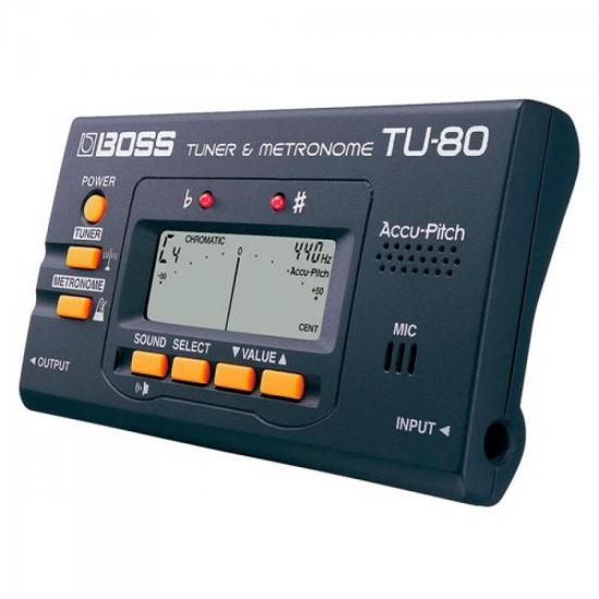 Afinador e Metrônomo TU80 BOSS por 0,00 à vista no boleto/pix ou parcele em até 1x sem juros. Compre na loja Mundomax!