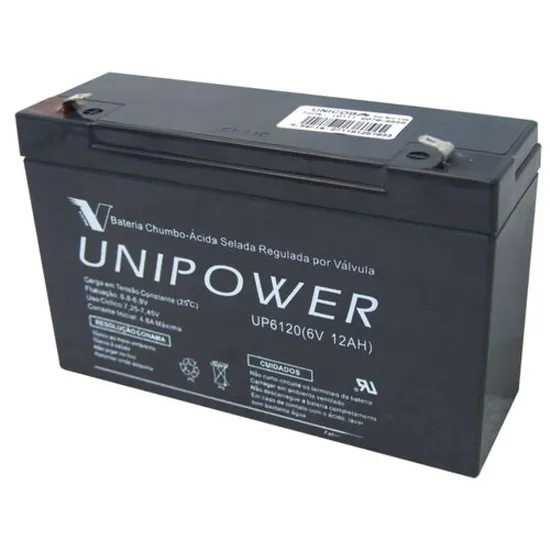 Bateria Selada UP6120 6V/12A UNIPOWER (21707)