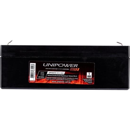 Bateria Estacionária Selada 12V 2,3Ah VRLA UP1223 Unipower por 90,00 à vista no boleto/pix ou parcele em até 3x sem juros. Compre na loja Mundomax!