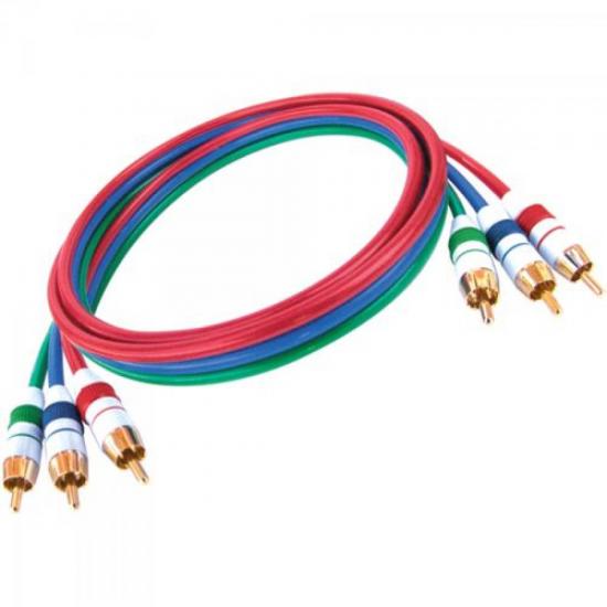 Cabo Profis. 3RCA3 Vídeo Comp. Color Chato 75R 3M VM-AZ-VD HAYONIK por 0,00 à vista no boleto/pix ou parcele em até 1x sem juros. Compre na loja Mundomax!