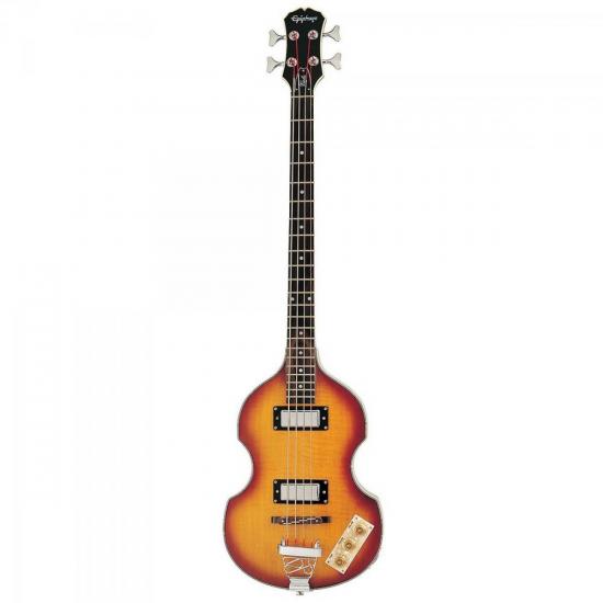 Contrabaixo EPIPHONE Modelo Viola Bass Paul McCartney por 0,00 à vista no boleto/pix ou parcele em até 1x sem juros. Compre na loja Mundomax!