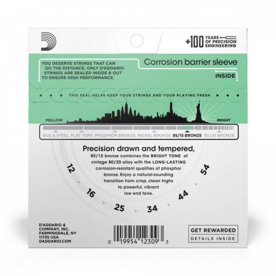 Encordoamento Violão Aço .012-.054 85/15 Bronze EZ920-B D\