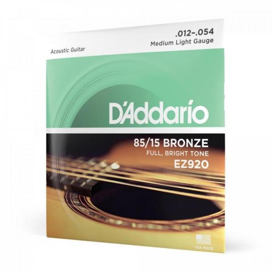 Encordoamento Violão Aço .012-.054 85/15 Bronze EZ920-B D\