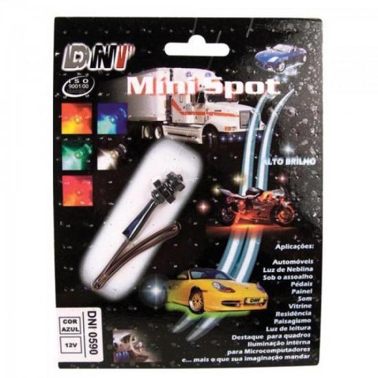Mini Spot Neon 12V Azul com Rosca DNI por 10,90 à vista no boleto/pix ou parcele em até 1x sem juros. Compre na loja Mundomax!