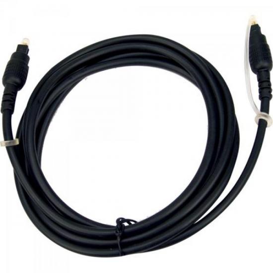 Cabo Fibra Ótica Para Áudio Toslink 3m Preto Genérico por 19,99 à vista no boleto/pix ou parcele em até 1x sem juros. Compre na loja Mundomax!