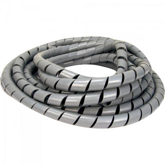 Fita Espiral para Organizador de Cabos 1\" Preto ELESYS por 0,00 à vista no boleto/pix ou parcele em até 1x sem juros. Compre na loja Mundomax!