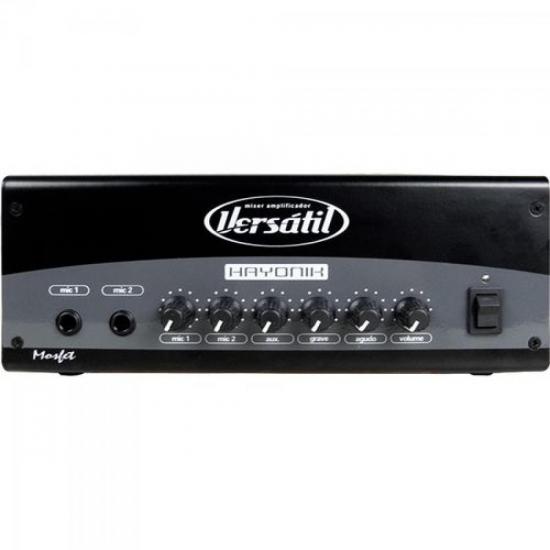 Amplificador 100W VERSATIL MONO Preto HAYONIK por 0,00 à vista no boleto/pix ou parcele em até 1x sem juros. Compre na loja Mundomax!