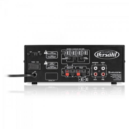 Amplificador 100W VERSATIL MONO 70V Preto HAYONIK por 0,00 à vista no boleto/pix ou parcele em até 1x sem juros. Compre na loja Mundomax!