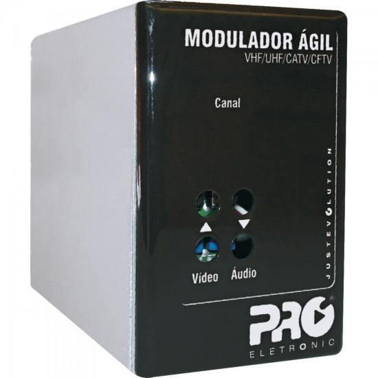 Modulador Ágil VHF/UHF/CATV/CFTV PQMO-2600 PROELETRONIC por 0,00 à vista no boleto/pix ou parcele em até 1x sem juros. Compre na loja Mundomax!