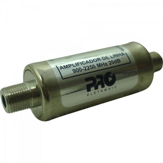 Amplificador de Linha Satélite 13dB 900-2250 MHz PQAL-2130 PROELETRONIC por 0,00 à vista no boleto/pix ou parcele em até 1x sem juros. Compre na loja Mundomax!