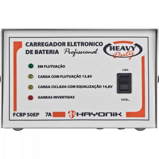 Sistema Carregador FCBP50EP 13,8V 5A Heavy Duty HAYONIK por 0,00 à vista no boleto/pix ou parcele em até 1x sem juros. Compre na loja Mundomax!