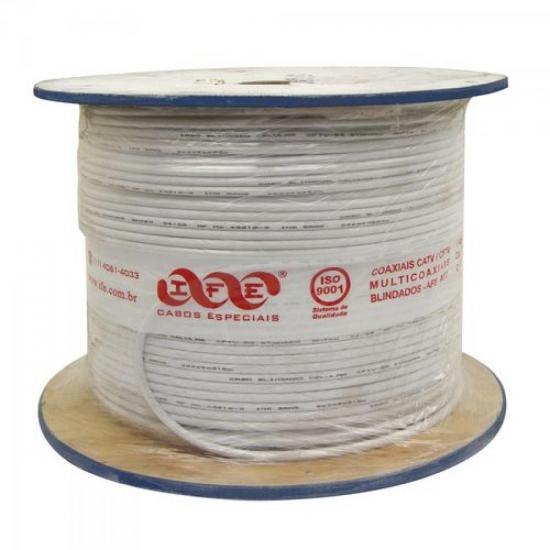 Coaxial CFTV STD59 40% AL Branco 75 Ohms Bobina IFE por 0,00 à vista no boleto/pix ou parcele em até 1x sem juros. Compre na loja Mundomax!
